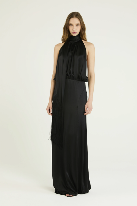 Just Silk Dress Black