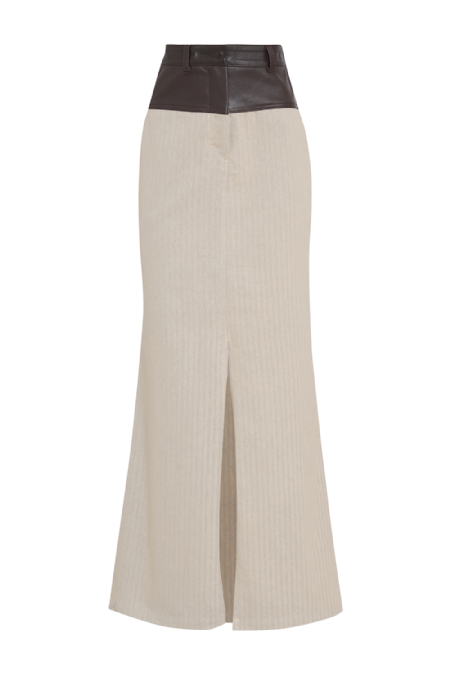 Jirja Tailored Skirt Taupe Gris