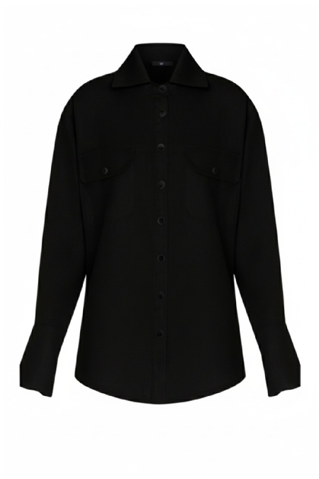 Jenvio Linen Shirt Black
