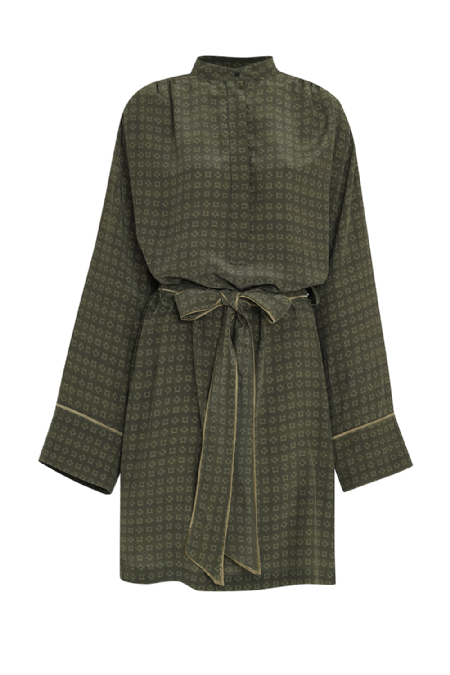 Jaurenta Silk Kimono Olive
