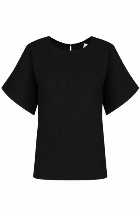 Janat Linen Blouse Black
