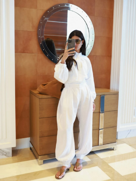 Javitela Linen Pants Off White