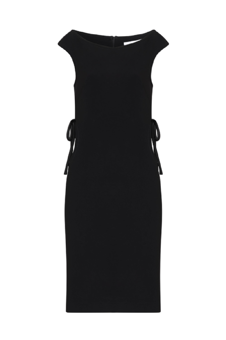 Latte Crepe Dress Black