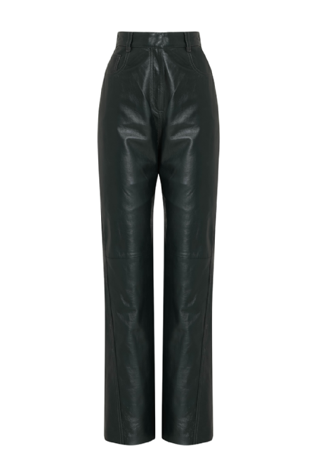 Letrix Leather Pants Deep Green