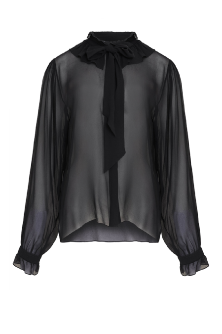 Lardo Mousseline Shirt Black