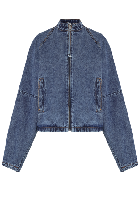 Lorelai Denim Jacket Marble Blue