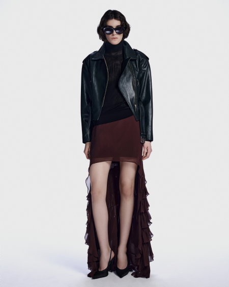 Lalma Leather Jacket Deep Green