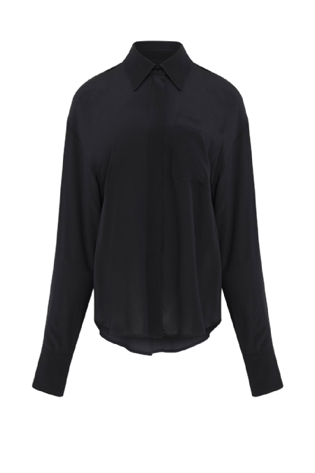 Lutyane Silk Shirt Black