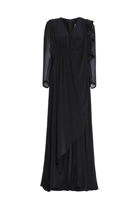 Lereja Silk Dress Black