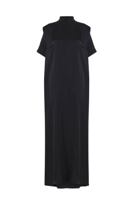 Lightweight Crepe Dress Black