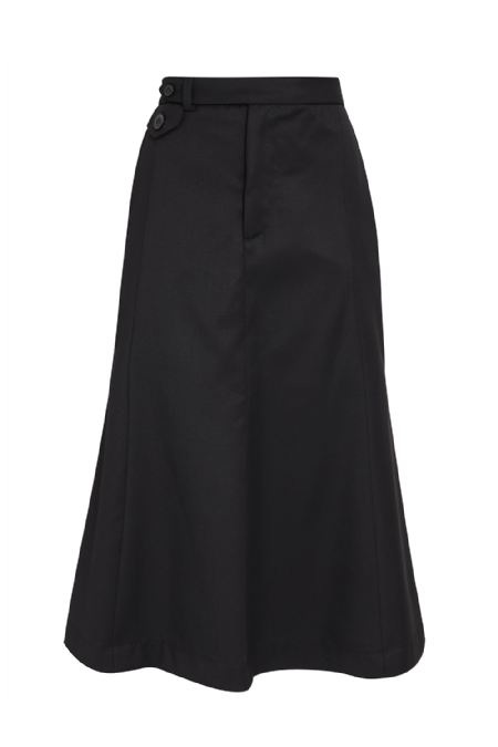 Lauren S Wool Skirt Black