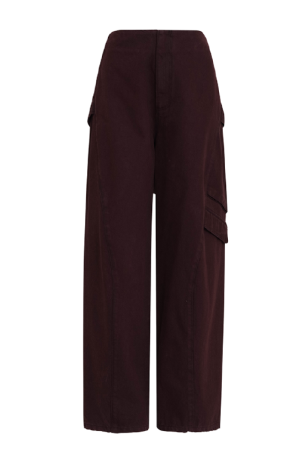 Labu Twill Pants Dark Wine