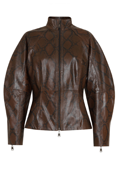 Larry Leather Jacket Deep Brown
