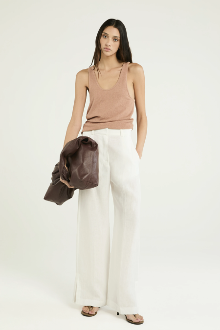 Janira Linen Pants Off White