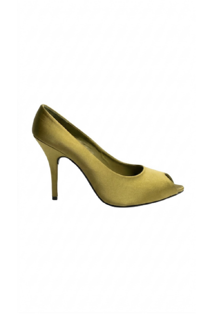 Satin Julep Pump  Olive 