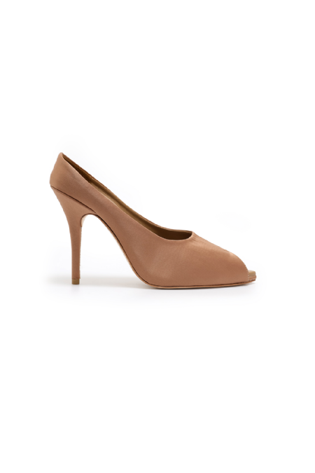 Lulep Satin Pump Mascavo