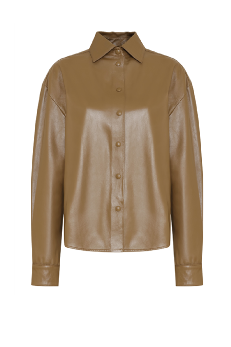 Lopessa Leather Shirt Mascavo