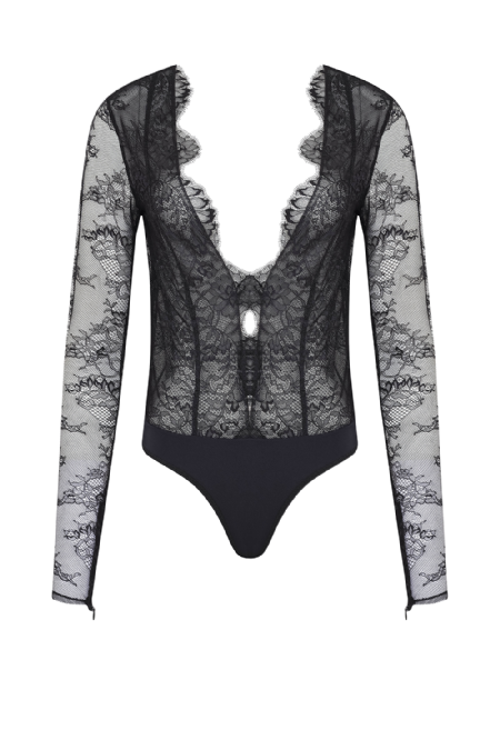 Lizu Lace Bodysuit Black