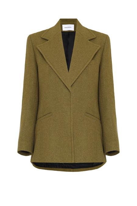 Ludovica Wool Coat Olive