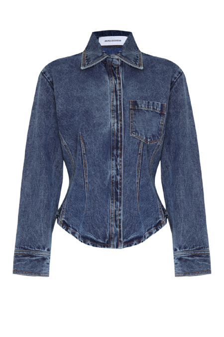 Laround Denim Shirt Marble Blue