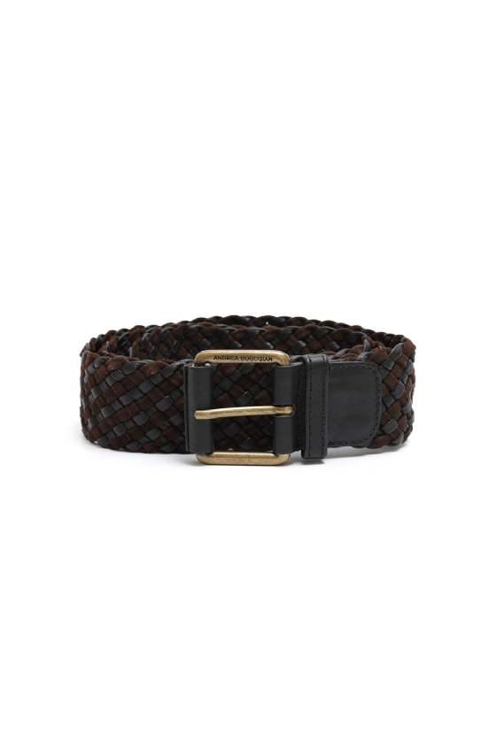 Letru Leather Belt Black - Deep Brown