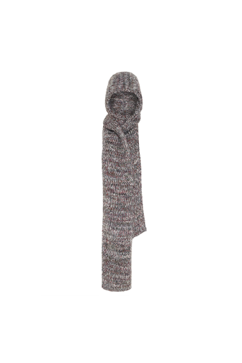 Licio Knitted Hood Gris-Wine