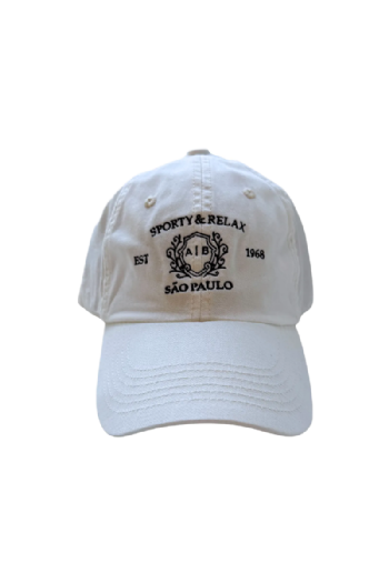 Sporty Cotton Cap Off White