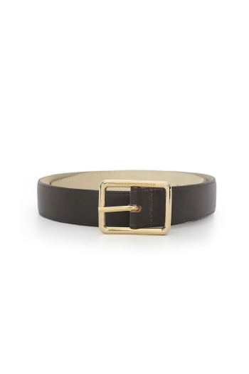 Jarount Leather Belt Deep Brown