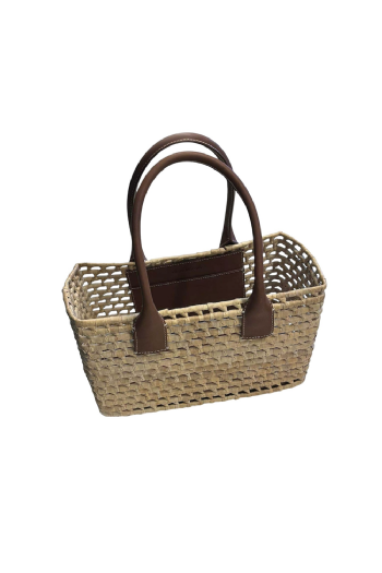 Genesis Straw Bag Ecru-Brown