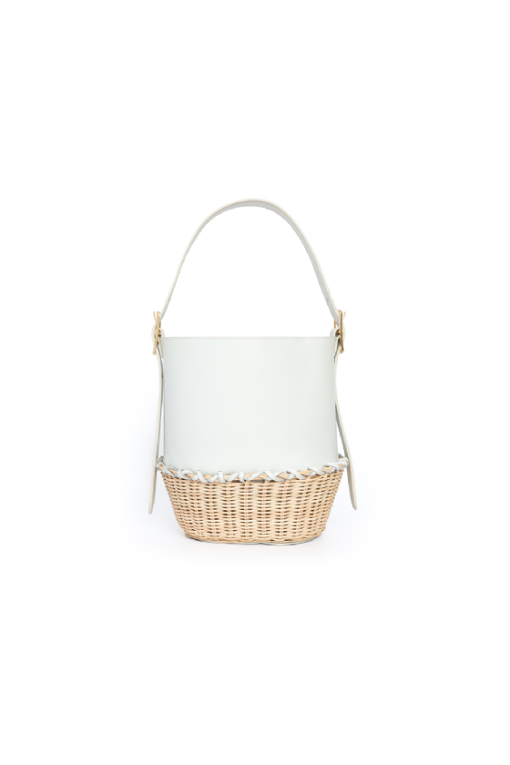 Jiucket Straw Bag Off White-Ecru