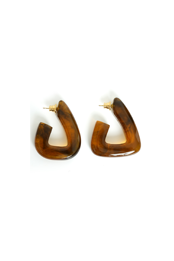 Juma Resin Earrings Tartaruga