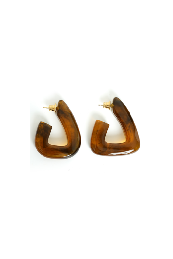 Juma Resin Earrings Tartaruga