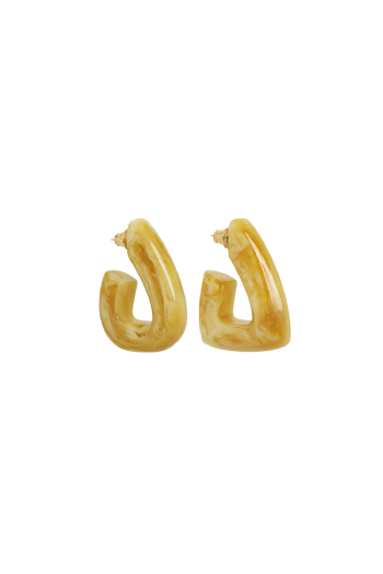 Juma Resin Earrings  Ocre 