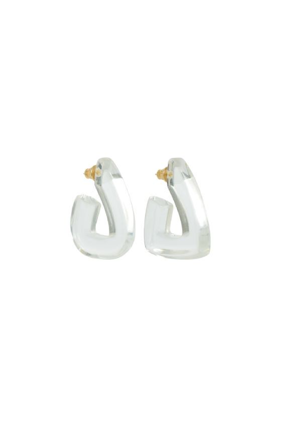 Juma Resin Earrings  Transparente 