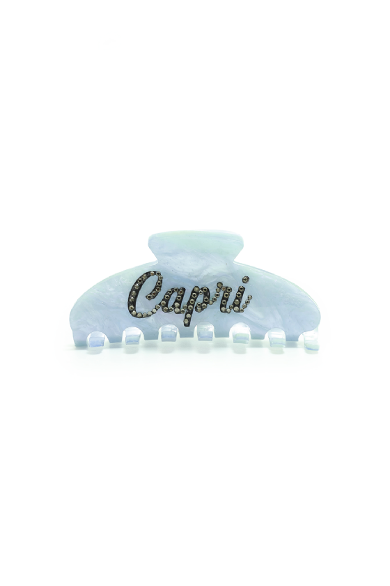 Large Capri Hair Clip Sugar Blue