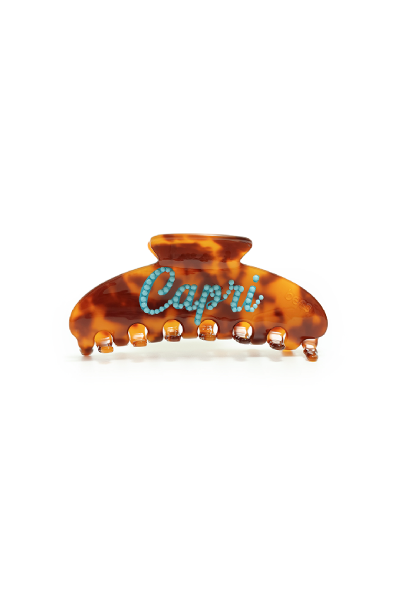 Large Capri Hair Clip Tartaruga