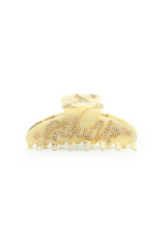 Large Glow Up Hair Clip Marble