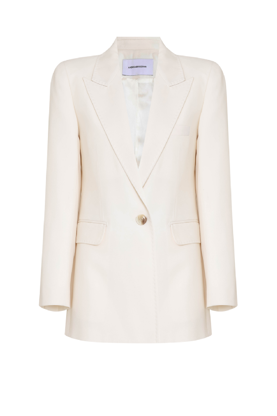 Lidia Wool Blazer Off White