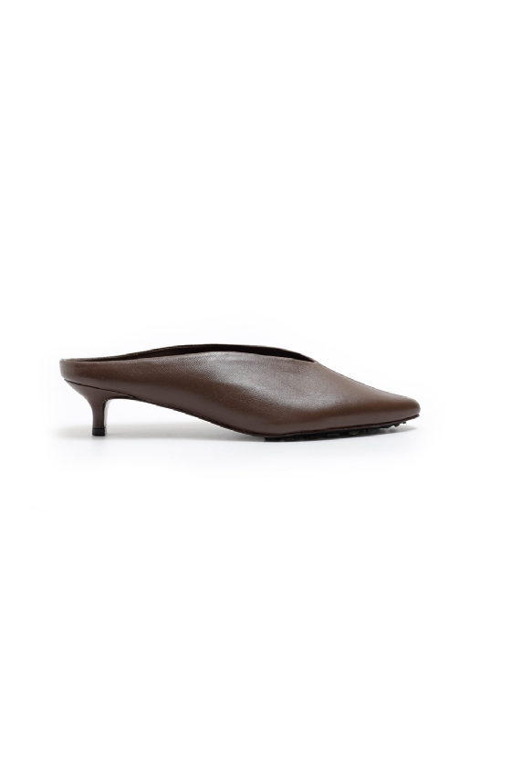 Lantx Leather Mule Ebene Brown