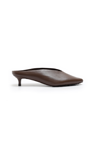Lantx Leather Mule Ebene Brown