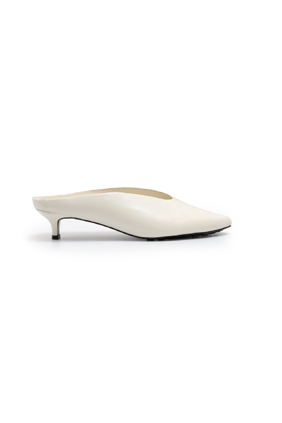 Lantx Leather Mule Off White