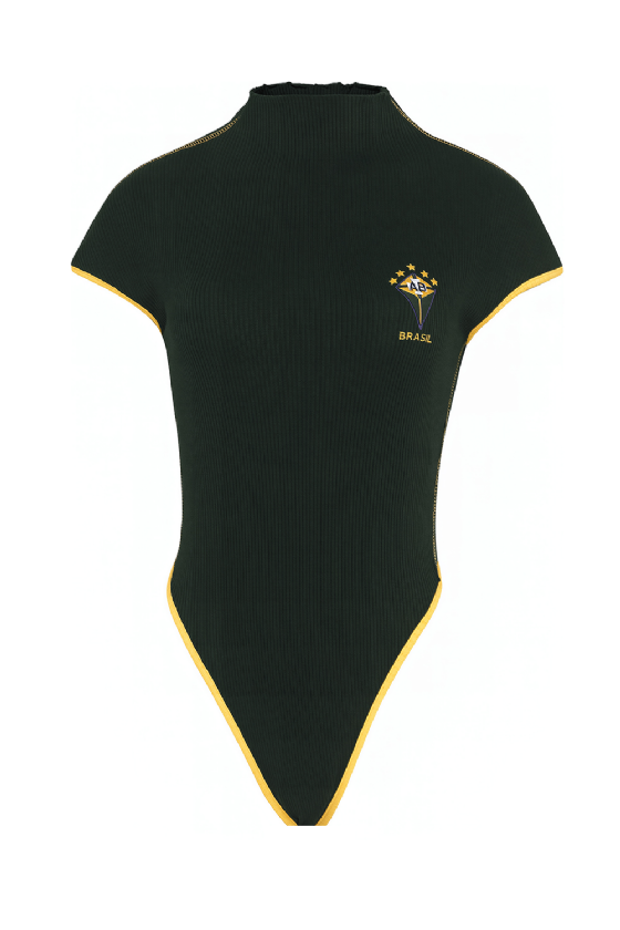 Body Mesh Rib P Brazil Green-Yellow