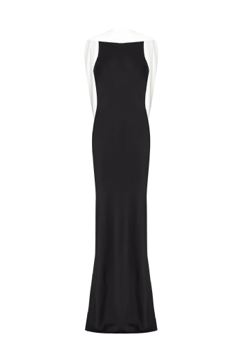Limoges Crepe Dress Black-Off White