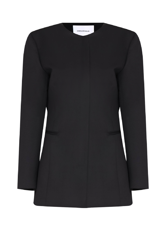 Wool Blazer Black
