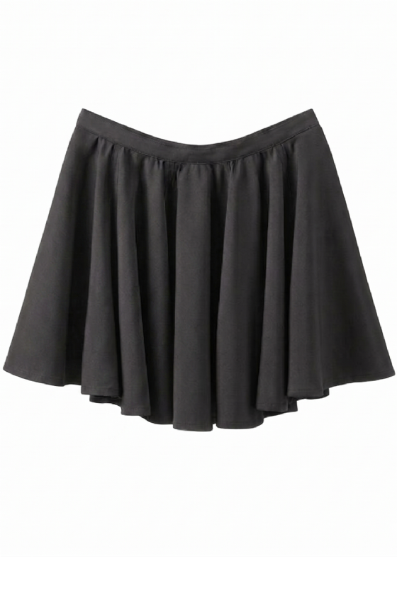Luniz Wool Skirt Gris Mélangé