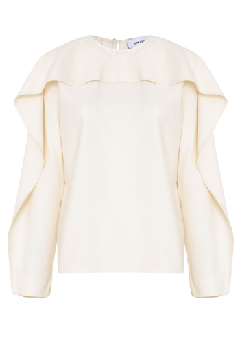 Linde Wool Blouse Off White