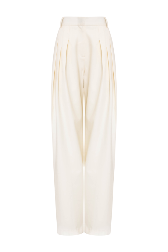 Liana Wool Pants Off White
