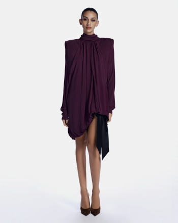Lima Jersey Blouse Light Wine-Black