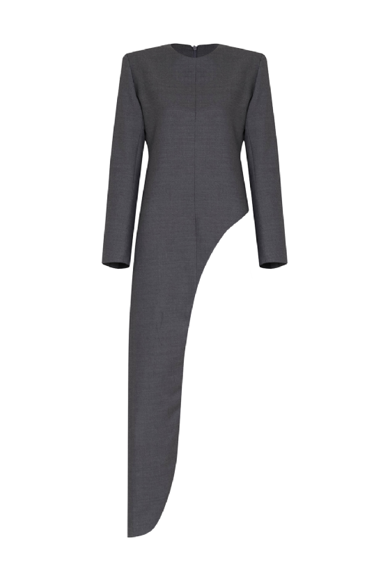  Lilostit Wool Blouse Gris Mélangé