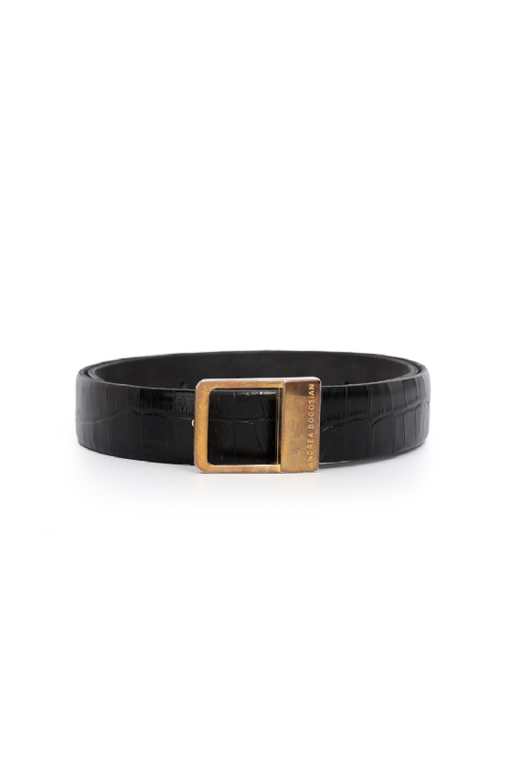 Jandra Leather Belt Black